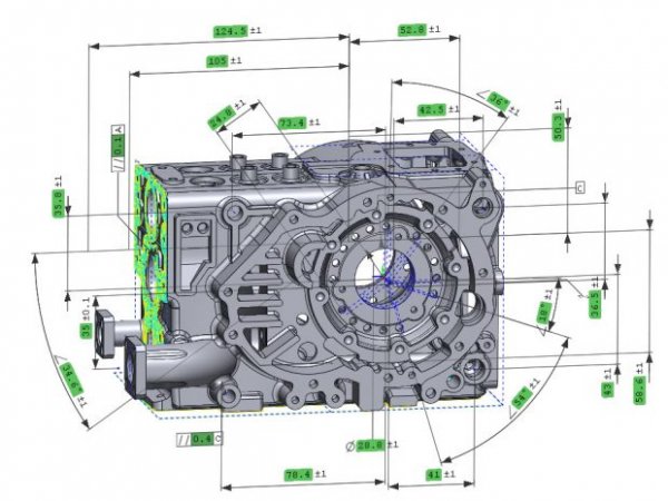 3D сканирование инженерных элементов на IScan S120